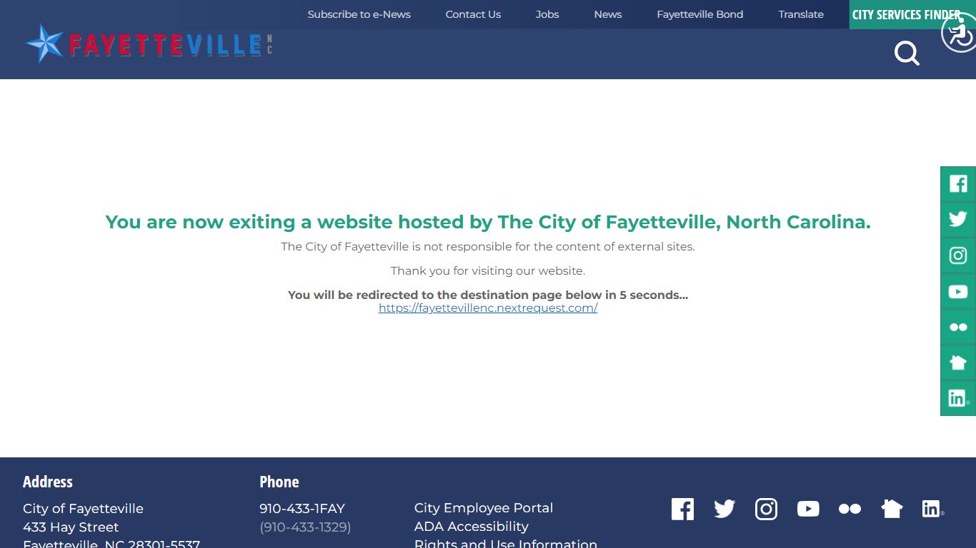 Public Records Requests | Fayetteville, NC